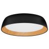 Černé kovové stropní LED světlo Nova Luce Sigi 45 cm