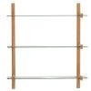 Skleněná modulární police Kave Home Sitra 98 x 90 cm