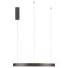 Hnědé kovové závěsné LED světlo Nova Luce Perrine 60 cm