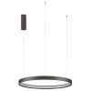 Hnědé kovové závěsné LED světlo Nova Luce Perrine 60 cm