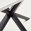 Bílý jídelní stůl Kave Home Argo 200 x 100 cm s černou kovovou podnoží -fv-interier-25