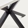 Bílý jídelní stůl Kave Home Argo 180 x 100 cm s černou kovovou podnoží -fv-interier-25