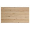 Dubový jídelní stůl Kave Home Argo 160 x 90 cm s přírodní kovovou podnoží