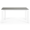 Šedý keramický rozkládací jídelní stůl Kave Home Axis 120/180 x 80 cm