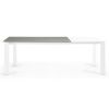 Šedý keramický rozkládací jídelní stůl Kave Home Axis 120/180 x 80 cm