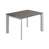 Šedý keramický rozkládací jídelní stůl Kave Home Axis III. 120/180 x 80 cm