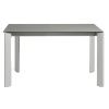 Šedý porcelánový rozkládací jídelní stůl Kave Home Axis 140/200 x 90 cm