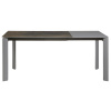 Šedý keramický rozkládací jídelní stůl Kave Home Axis V. 120/180 x 80 cm