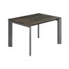 Šedý keramický rozkládací jídelní stůl Kave Home Axis V. 120/180 x 80 cm