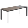 Šedý keramický rozkládací jídelní stůl Kave Home Axis IV. 140/200 x 90 cm
