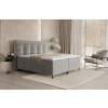 Šedobéžová sametová postel boxspring SINAI 200 x 200 cm -fv-interier-25