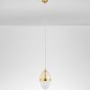 Bílo-zlaté skleněné závěsné LED světlo Nova Luce Egna 12 cm -fv-interier-25