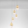 Bílo-zlaté skleněné závěsné LED světlo Nova Luce Egna 45 cm -fv-interier-25