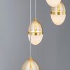 Bílo-zlaté skleněné závěsné LED světlo Nova Luce Egna 45 cm -fv-interier-25