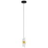 Černo-zlaté závěsné LED světlo Nova Luce Seneca 6,5 cm