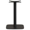 Bílý terrazzo zahradní stůl Kave Home Saura 70 cm s černou podnoží