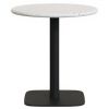 Bílý terrazzo zahradní stůl Kave Home Saura 70 cm s černou podnoží