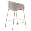 Béžová čalouněná barová židle Kave Home Yvette 65 cm