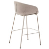 Béžová čalouněná barová židle Kave Home Yvette 75 cm