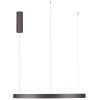 Hnědé kovové závěsné LED světlo Nova Luce Elowen 80 cm