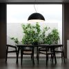 Černé kovové závěsné světlo Nova Luce Tholos 70 cm -fv-interier-25