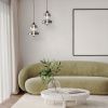 Kouřově šedé skleněné závěsné LED světlo Nova Luce Bally 20 cm -fv-interier-25