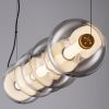 Kouřově šedé skleněné závěsné LED světlo Nova Luce Bally 117 cm -fv-interier-25