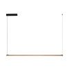 Zlaté kovové závěsné LED světlo Nova Luce Lios 123 cm