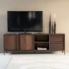 Hnědý dřevěný TV stolek Jimmy 180 x 40 cm -fv-interier-25