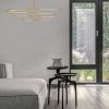 Zlaté kovové závěsné LED světlo Nova Luce Raccio 85 cm -fv-interier-25