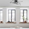 Černé kovové stropní LED světlo Nova Luce Raccio 94,5 cm -fv-interier-25