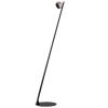 Černo-měděná stojací LED lampa Nova Luce Lusa 146,5 cm