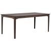 Tmavý dubový rozkládací jídelní stůl ROWICO MARKHAM 180/270 x 90 cm