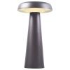 Antracitově šedá kovová stolní LED lampa Arcello