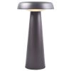 Antracitově šedá kovová stolní LED lampa Arcello