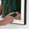 Černé závěsné zrcadlo s LED osvětlením Nova Luce Deca 80 x 60 cm -fv-interier-25