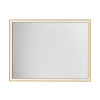 Zlaté závěsné zrcadlo s LED osvětlením Nova Luce Ambor 80 x 60 cm
