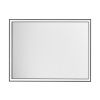 Černé závěsné zrcadlo s LED osvětlením Nova Luce Ambor 80 x 60 cm