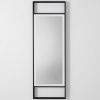 Černé závěsné zrcadlo s LED osvětlením Nova Luce Doul 120 x 40 cm -fv-interier-25