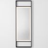 Černé závěsné zrcadlo s LED osvětlením Nova Luce Doul 120 x 40 cm -fv-interier-25