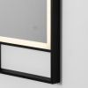 Černé závěsné zrcadlo s LED osvětlením Nova Luce Doul 120 x 40 cm -fv-interier-25
