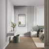 Černé závěsné zrcadlo s LED osvětlením Nova Luce Doul 106 x 60 cm -fv-interier-25