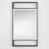 Černé závěsné zrcadlo s LED osvětlením Nova Luce Doul 106 x 60 cm -fv-interier-25