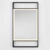 Černé závěsné zrcadlo s LED osvětlením Nova Luce Doul 106 x 60 cm -fv-interier-25