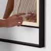 Černé závěsné zrcadlo s LED osvětlením Nova Luce Doul 106 x 60 cm -fv-interier-25