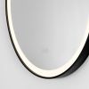 Černé závěsné zrcadlo s LED osvětlením Nova Luce Rems 85 x 64 cm -fv-interier-25