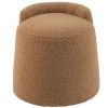 Hnědá bouclé stolička J-line Balio 38 cm
