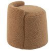 Hnědá bouclé stolička J-line Balio 38 cm