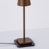 Hnědá kovová nabíjecí stolní LED lampa Nova Luce Deck -fv-interier-25