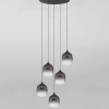 Kouřově šedé skleněné závěsné LED světlo Nova Luce Kita 43 cm -fv-interier-25